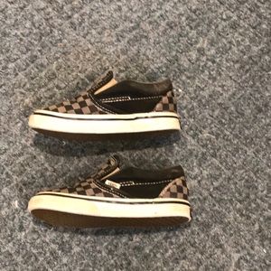 Toddler Vans checkered slip on size 7